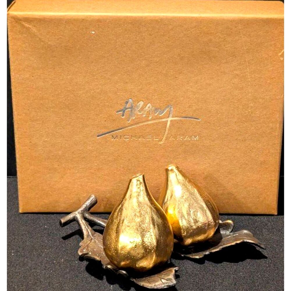 Michael Aram Fig Leaf Salt & Pepper Shakers Luxury design